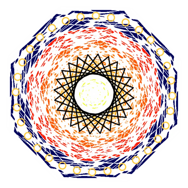 Scribble Stopsign chaotic octagon sketch mandala available for custom products